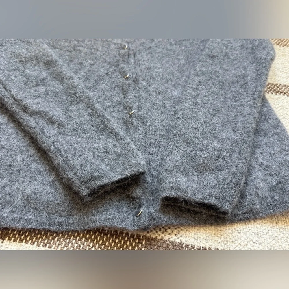 Sezane Barry V-Neck Sweater XS - Charcoal Grey - Picture 5 of 12